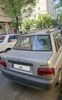 پراید مدل۸۹ نقره ای