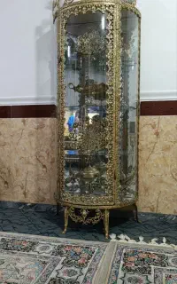 بوفه میز تلویزیون و ساعت ایستاده برنز درحد(سنگین)