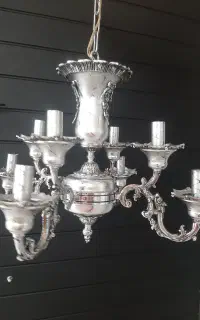 لوستر نقره ای برنز