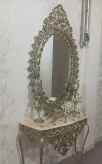 فروش آیینه و شمعدان برنزی