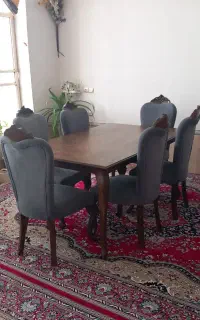 میز نهار خوری شش نفره چوب راش