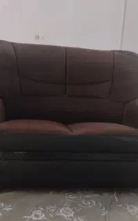 مبل 7نفره مخمل چرم سالم درحدنو