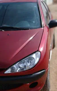 پژو 206 مدل 80 قرمز