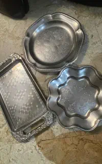 سه عددسینی قدیمی استیل