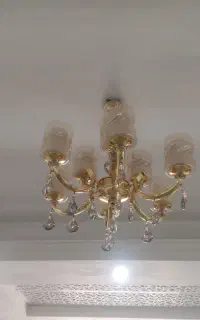 لوستر ۶ شاخه برنجی