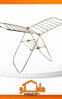 رخت آویز استیل مشکی لعابی با یک سال گارانتی تعویض