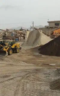 اجاره و کار لودر برای کارخانه شن و ماسه