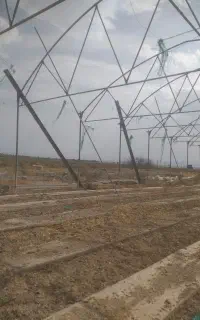 تخریب سازه گلخانه