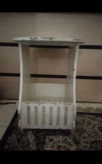 میز تلفن و شلف گل