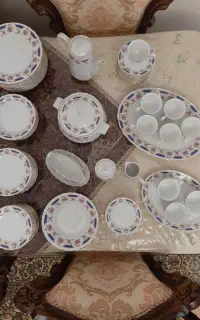 سرویس چینی ۱۲ نفره ژاپنی مارک SAYOCO