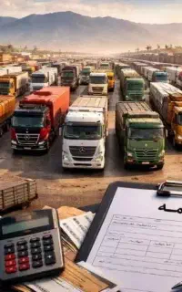 موسسه باربری تریلی لبه بارنامه دولتی کامیون جفت تک