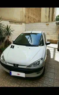 پژو ۲۰۶تیپ۵ بی‌رنگ شاسی جلو و عقب سالم سالم