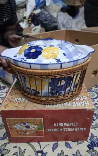 سوپ خوری چینی گل پنبه ای