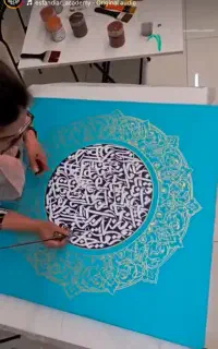کالیگرافی مدرن ،اموزش به بانوان و قبول سفارش تابلو