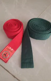 کمربند تکواندو سبز و قرمز  نوو