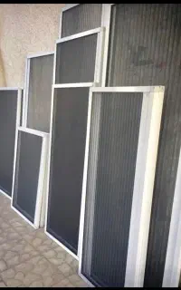 تولید توری پلیسه کشویی پوشاندن جلو تراس پنجره UPVC