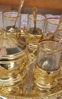لیوان شربت خوری..سرویس گالش.نعلبکی