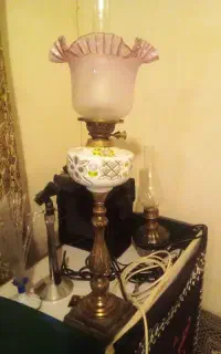 جراغ نفتی دوفتیله قدیمی