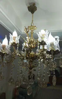 لوستر برنزی ۸ شعله