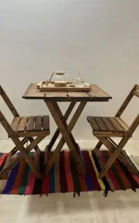 میزوصندلی چوبی