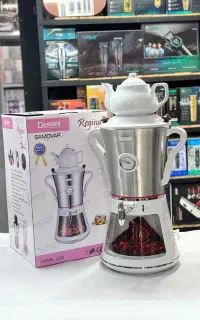 سماور برقی استیل دسینی 3L سماوربرقی چایساز چای ساز