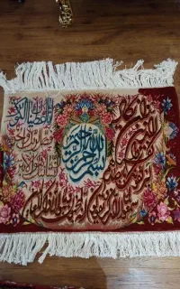 فروش دو تابلو فرش دستباف نخ و ابریشم اعلا