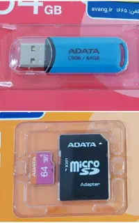 کارت حافظه 64 گیگ و فلش64 گیگ مارک ADATA