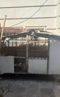 قفس فلزی بزرگ چرخ دار ((سفارشی سبز))