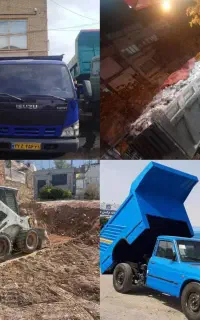 حمل نخاله با بادسان وکارگر اجاره بابکت