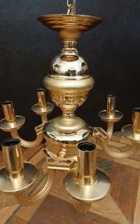 لوستر ابکاری شده با طلا