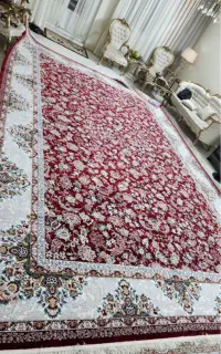 فرش ماشینی ۴/۶زمینه لاکی