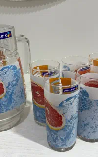 پارچ و لیوان Luminarc اصل فرانسه آکبند