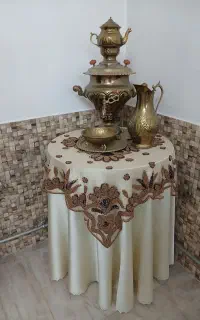 سماور و میز فروشی