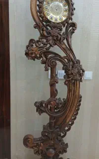 ساعت ایستاده چوبی