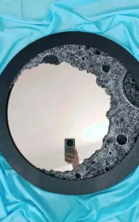 آینه دکوراتیو طرح ماه