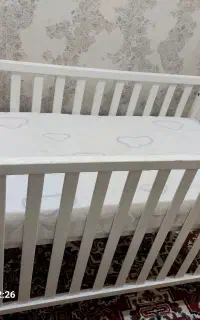 تخت کودک و نوزادی همراه تشک طبی