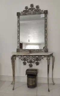 آینه کنسول برنزی قدیم
