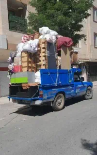 باربری حجت بار مشهدنیسان خاور وانت باکارگر حرفه ای
