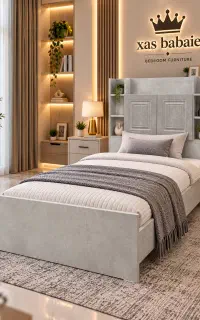 تخت تک نفره دو درب بتنی (صنایع چوبی خاص)