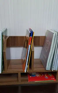 کتابخانه روی میزی چوبی mdf