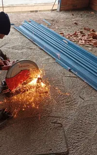 جوشکار. نبشی کشی. بلوک شیشه ای