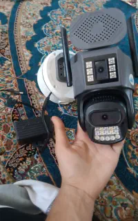 دوربین دوچشمه صدا ضبت کن و بلندگو دار
