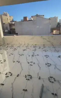 اوستا سنگ نما کاشی خورده کاری کاشی چسبی انجام میدم