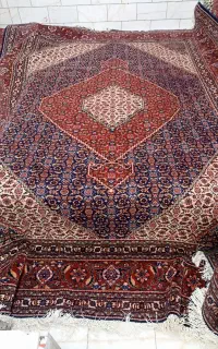 تک 12متری دستباف 30رج دقیق طرح ماهی بافت خوی