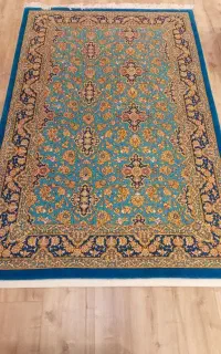 فرش دستبافت ۶ متری گل ابریشم قم