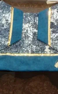 رو میزی ۴ تیکه جنس پتیته سرمه ای رنگ