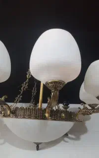 لوستر طرح برنزی ۸شاخه