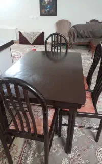 میز و صندلی ناهار خوری چوبی