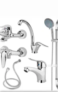 ست ۶ تکه شیرآلات تمام برنجی