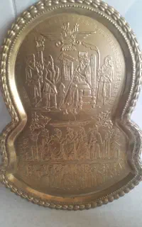 سماور طرح دار برنزی
